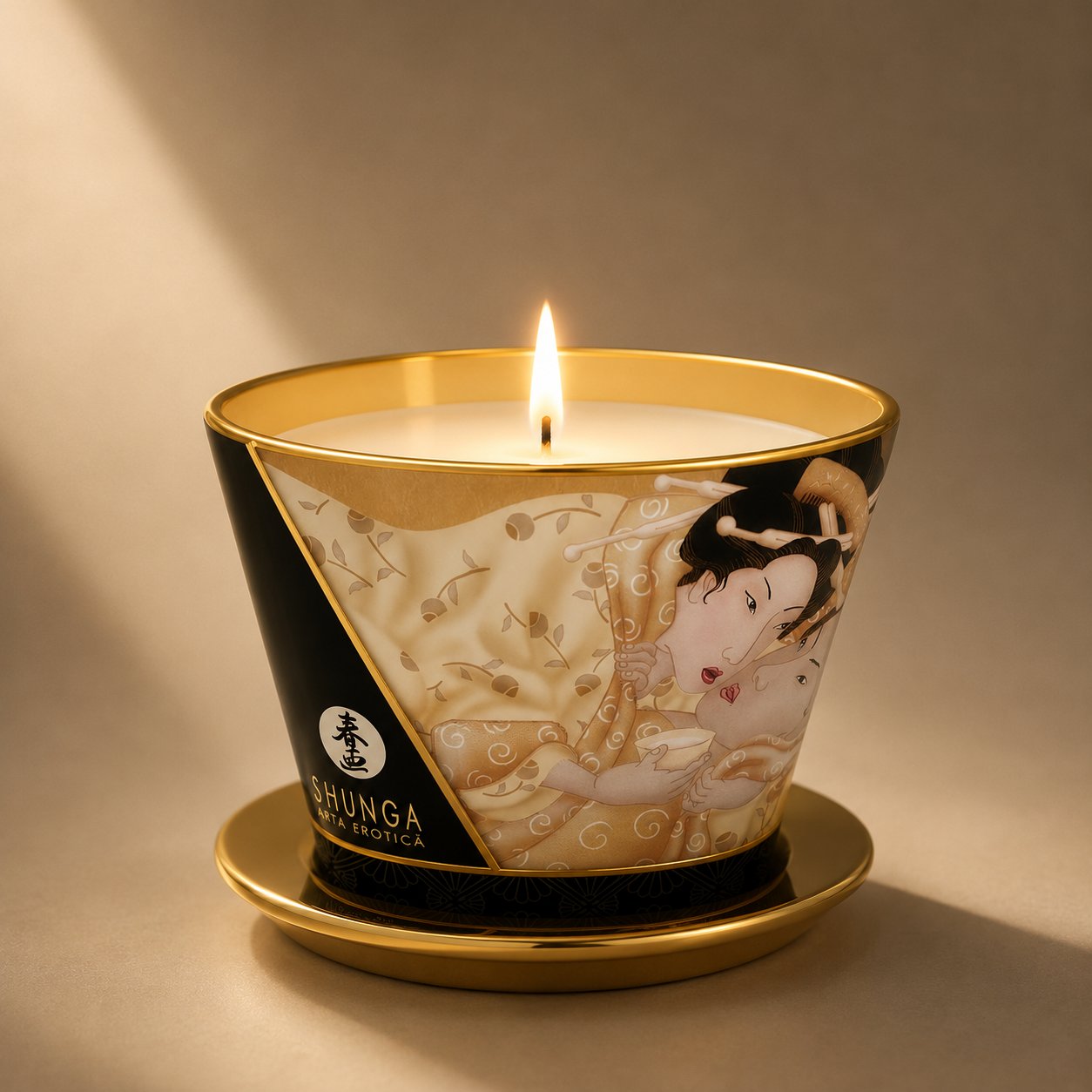 Shunga Mini Caress - lumânare premium pentru masaj, vanilie