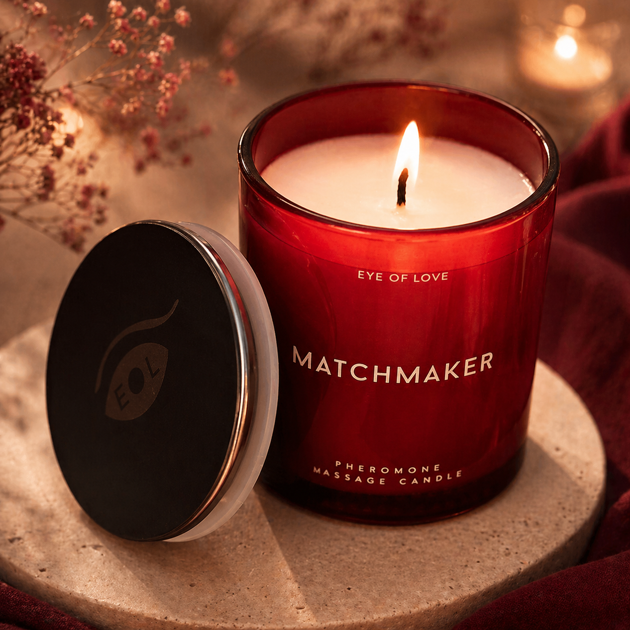 Eye of Love – Matchmaker Red Diamond Massage Candle - Attract Him