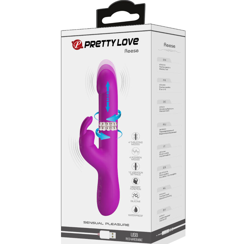 Pretty Love Reese - stimulare duală și experiență intensă cu rotație