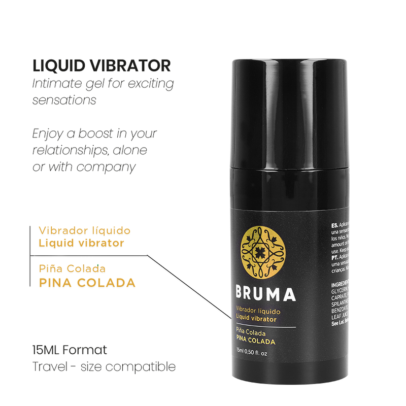 Vibrator lichid Ultra-Sliding cu aromă de Pina Colada