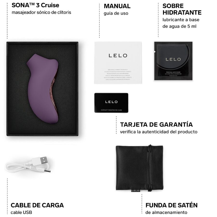 LELO SONA 3 Cruise - experiență sonică premium pentru intensitate maximă, Mov