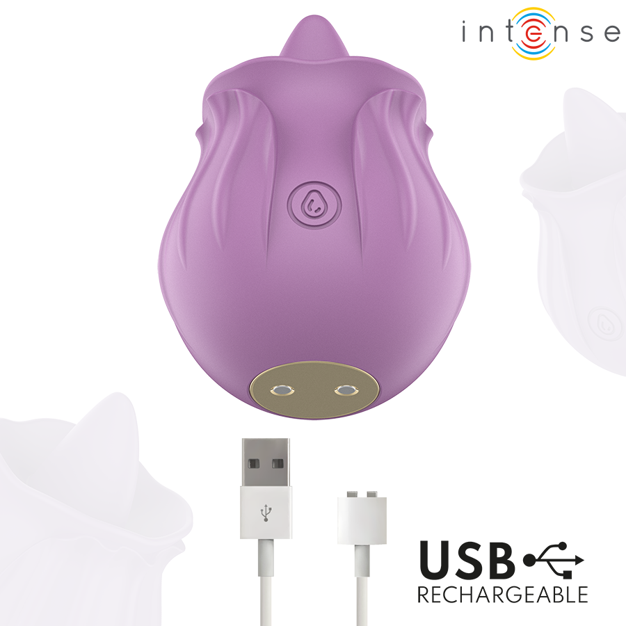 Intense – stimulator floral premium cu 10 moduri de vibrație