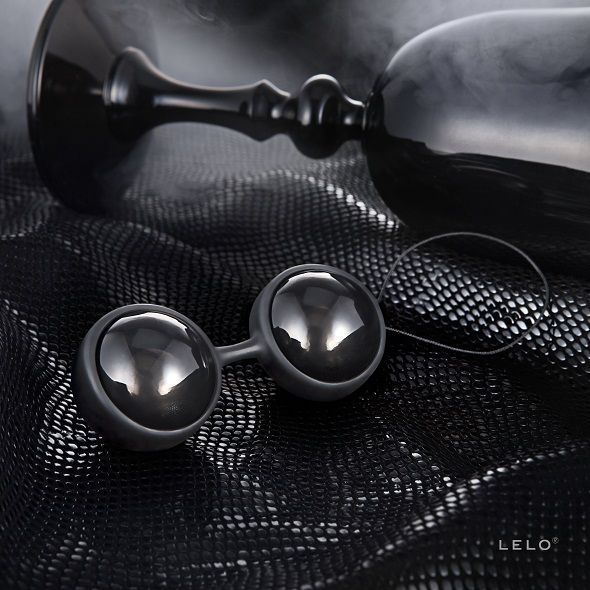 LELO Luna Beads Noir - tonifiere pelviană, exerciții intime, wellness