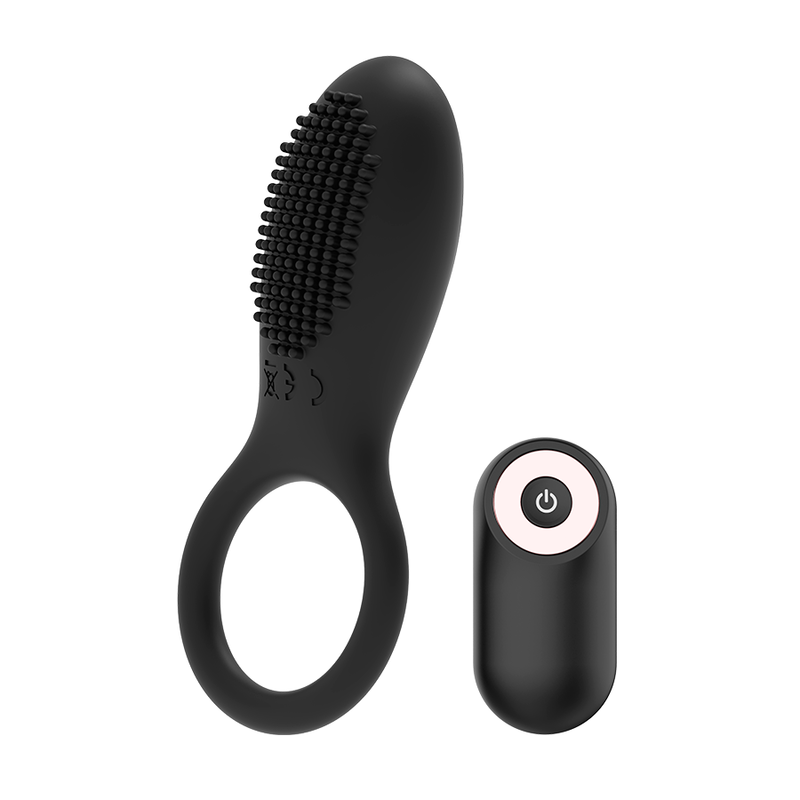 Coquette Chic Desire – Rechargeable Remote Ring, Black & Gold