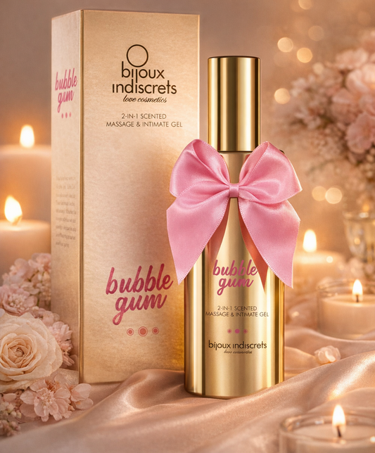 BIJOUX - BUBBLE GUM 2·IN·1 SCENTED MASSAGE & INTIMATE GEL 100 ML