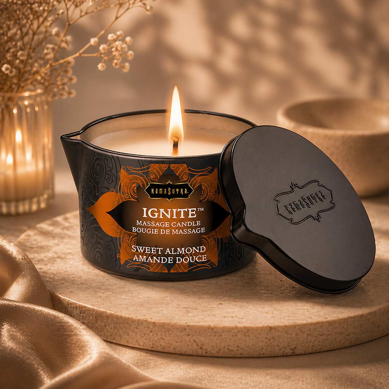Kamasutra – Sensual Mediterranean Almond Massage Candle