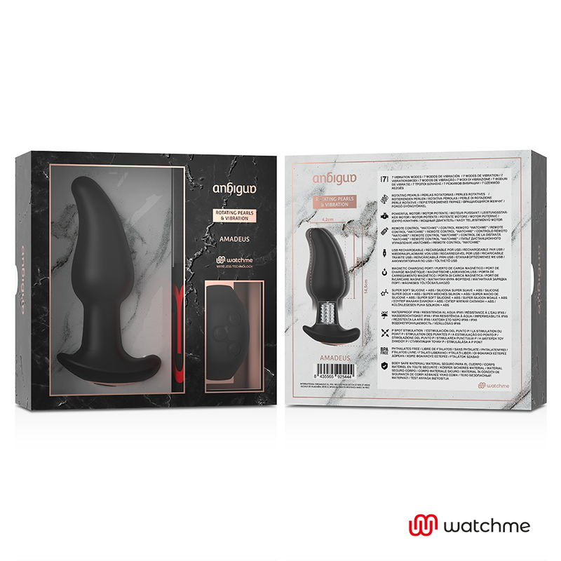 Ambiguo – Amadeus Premium Plug with Remote Control & Rotating Pearls