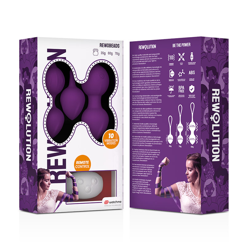 Rewolution Rewobeads - for pelvic floor training and intense stimulation, fully controllable via included remote