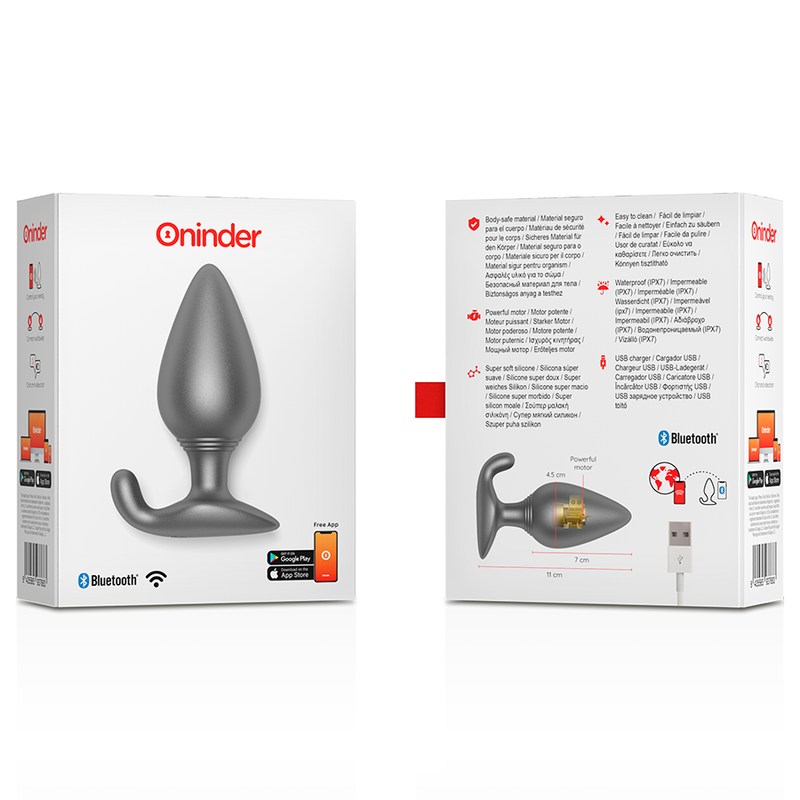 Oninder Rio Premium Plug - App-controlled Stimulation, refined. discreet. intense