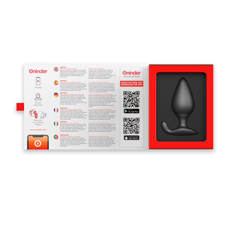 Oninder Rio Premium Plug - App-controlled Stimulation, refined. discreet. intense