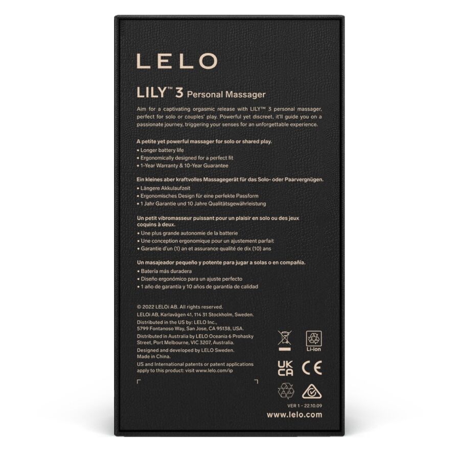 LELO Lily 3 - experiență rafinată și discreție într-un design delicat