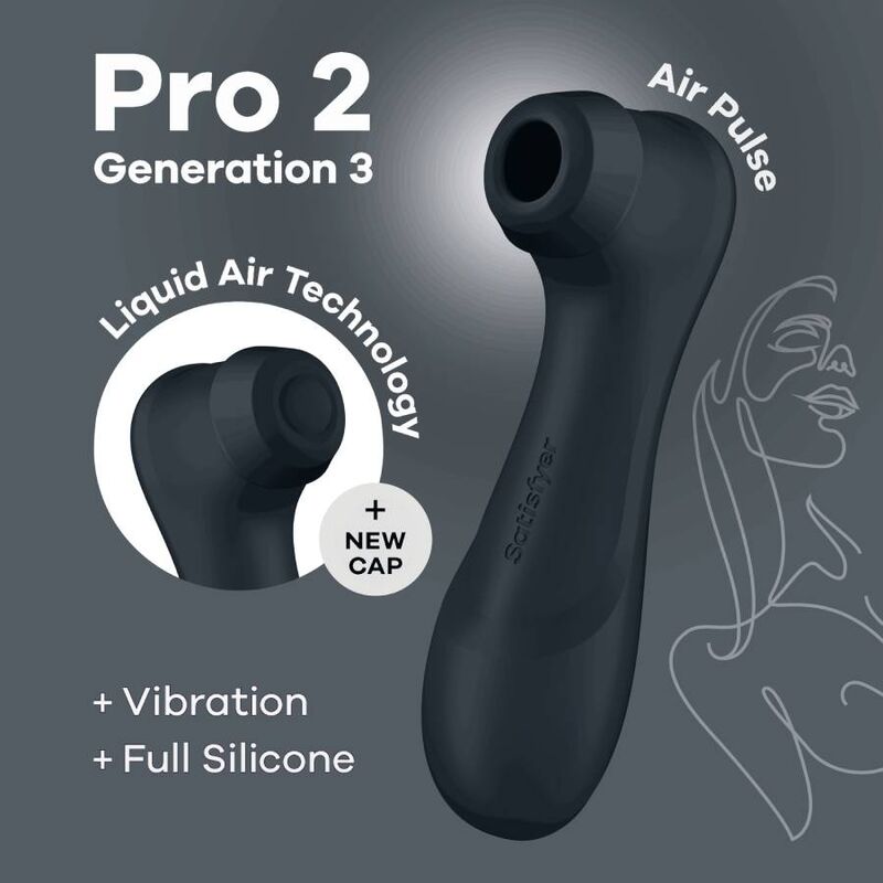 SATISFYER Pro 2 Generation 3 – stimulator cu tehnologie liquid air
