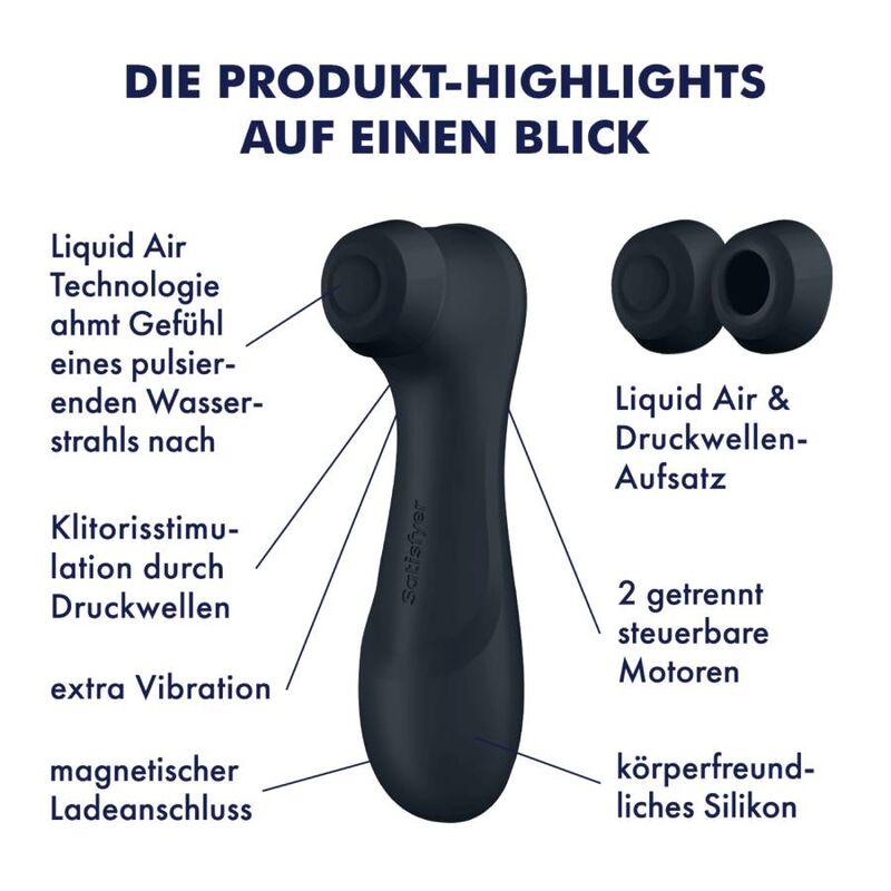 SATISFYER Pro 2 Generation 3 – stimulator cu tehnologie liquid air