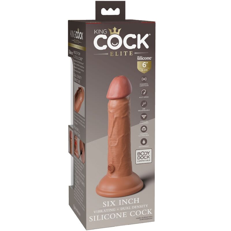 KING COCK – Premium Realistic Silicone Vibrating Stimulator