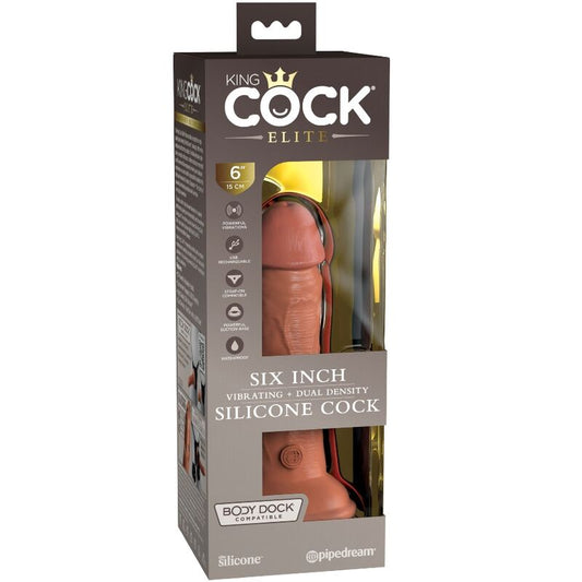 King Cock – stimulator realist premium din silicon cu vibrații