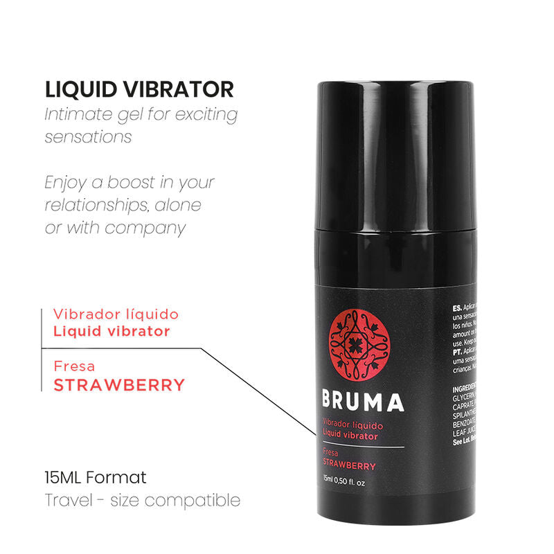 Vibrator lichid Ultra-Sliding cu aromă de Căpșuni