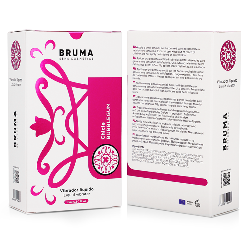 Vibrator lichid Ultra-Sliding cu aromă de Gumă de mestecat