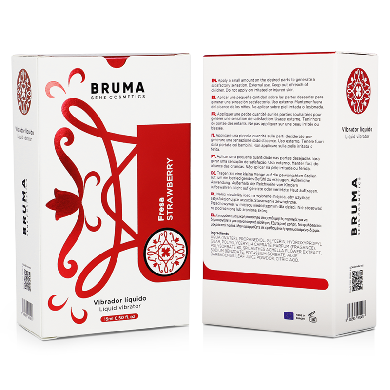 Vibrator lichid Ultra-Sliding cu aromă de Căpșuni