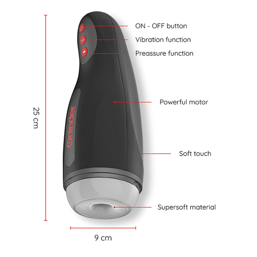 ONINDER SEOUL - Premium Male Stimulator with Compression, Vibration & Free App Control