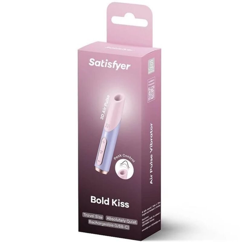 Satisfyer Bold Kiss Wave - stimulator cu tehnologie inovatoare cu vibrații plăcute
