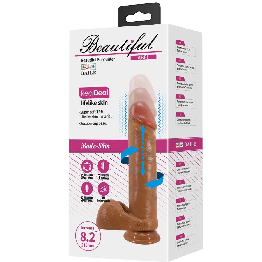 Baile Abel - stimulare realistă premium, 21 cm, control avansat