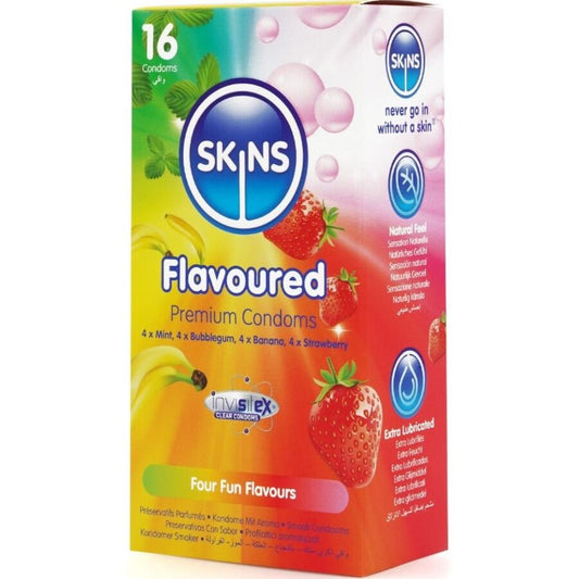 SKINS – pachet de prezervative cu arome asortate