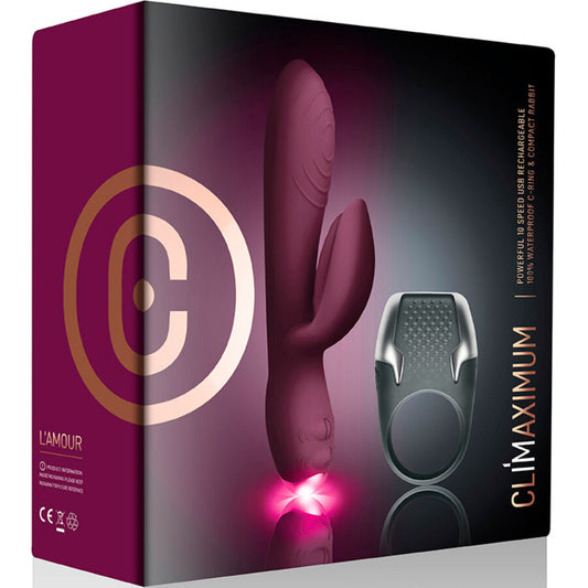 Climaximum – set premium cu vibrator dual și inel vibrator cu LED