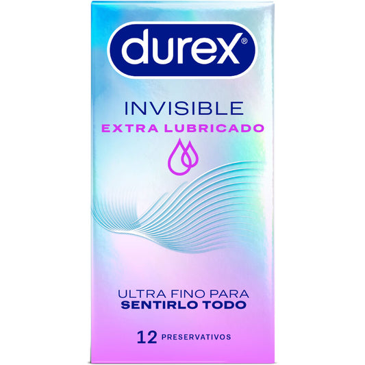 Durex Extra Lubricated Invisible – prezervative ultra-subțiri & extra lubrifiate