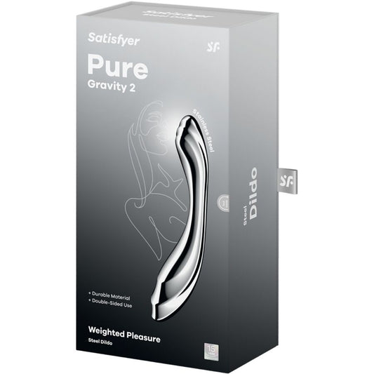 SATISFYER PURE GRAVITY 2 - Premium Dual-Ended Stainless Steel Stimulator