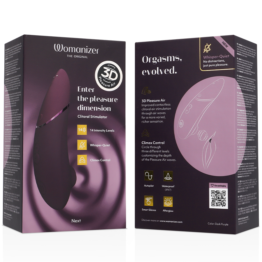 Womanizer Next - stimulator intim premium dark purple