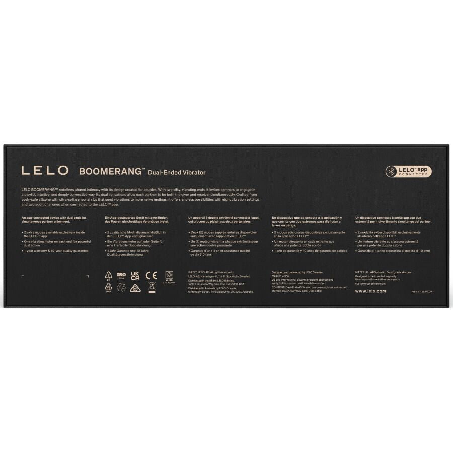 LELO Boomerang Cerise - Premium Dual Experience Device
