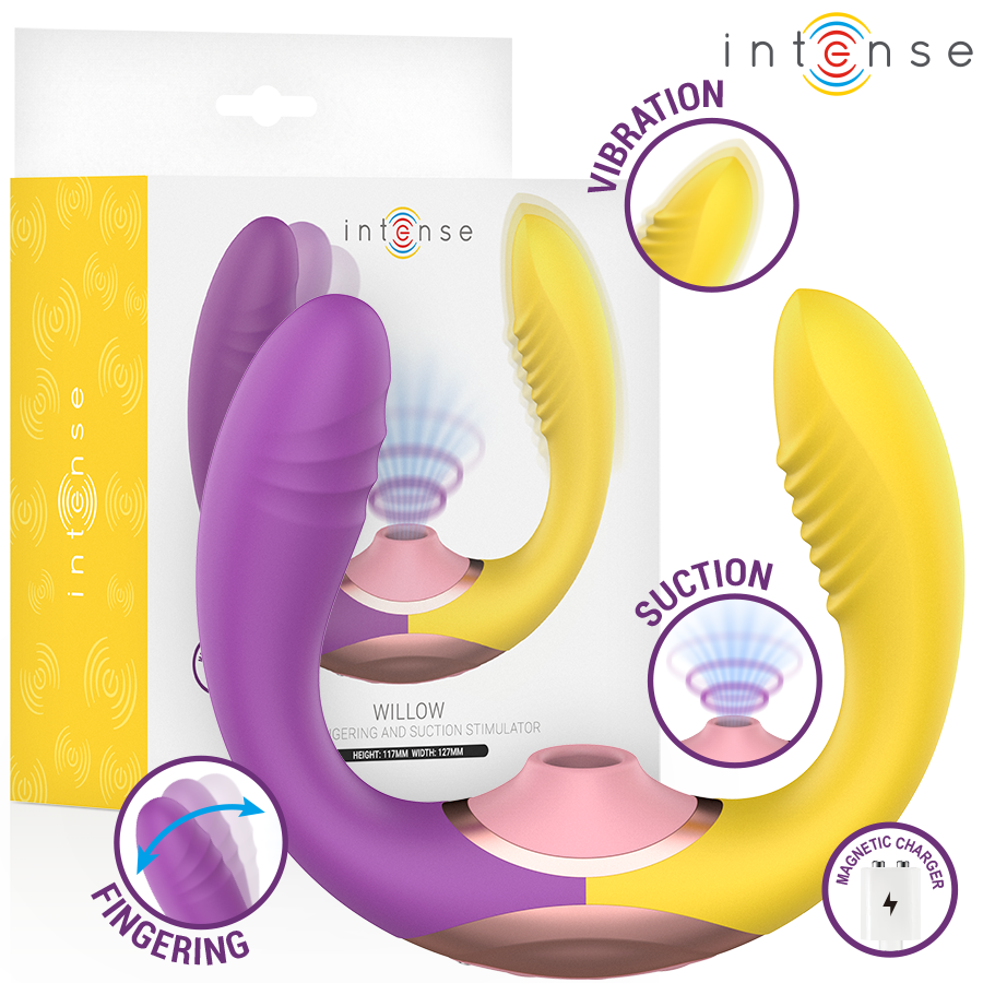 Intense Willow - massager multifuncțional cu tehnologie air pulse