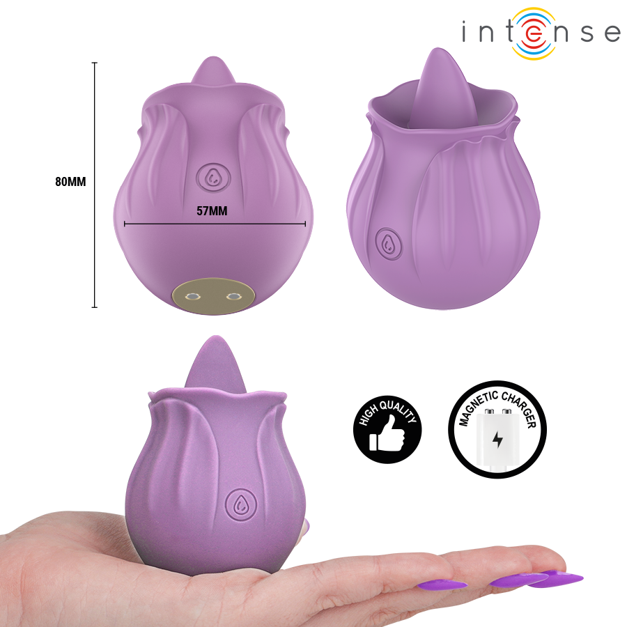 Intense – stimulator floral premium cu 10 moduri de vibrație