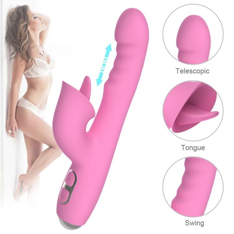 NALONE T-MAY - Premium Dual Stimulator with Push & Oscillating Motion