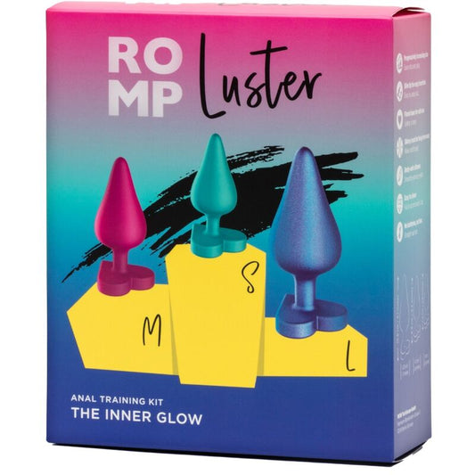 ROMP – luster set premium de pluguri anale din silicon (S/M/L)