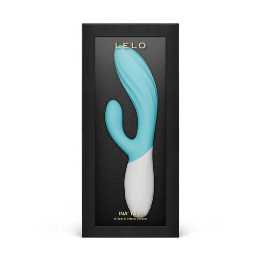 LELO Ina™ Twist – vibrator dublu pentru stimulare delicată a G-spotului și clitorisului, Blue