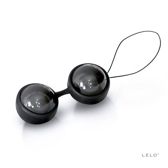 LELO Luna Beads Noir - tonifiere pelviană, exerciții intime, wellness