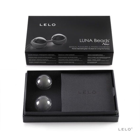LELO Luna Beads Noir - tonifiere pelviană, exerciții intime, wellness