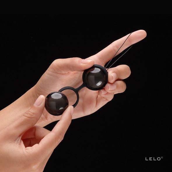 LELO Luna Beads Noir - tonifiere pelviană, exerciții intime, wellness